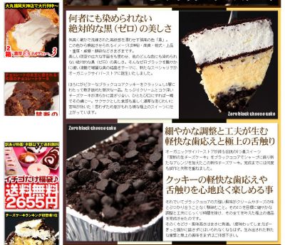 ゼロブラックチーズケーキ