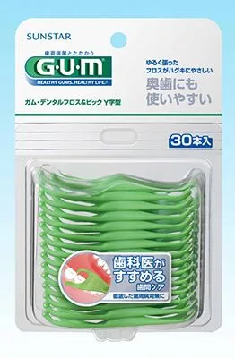 ガムデンタルフロス＆ピックY字型30P